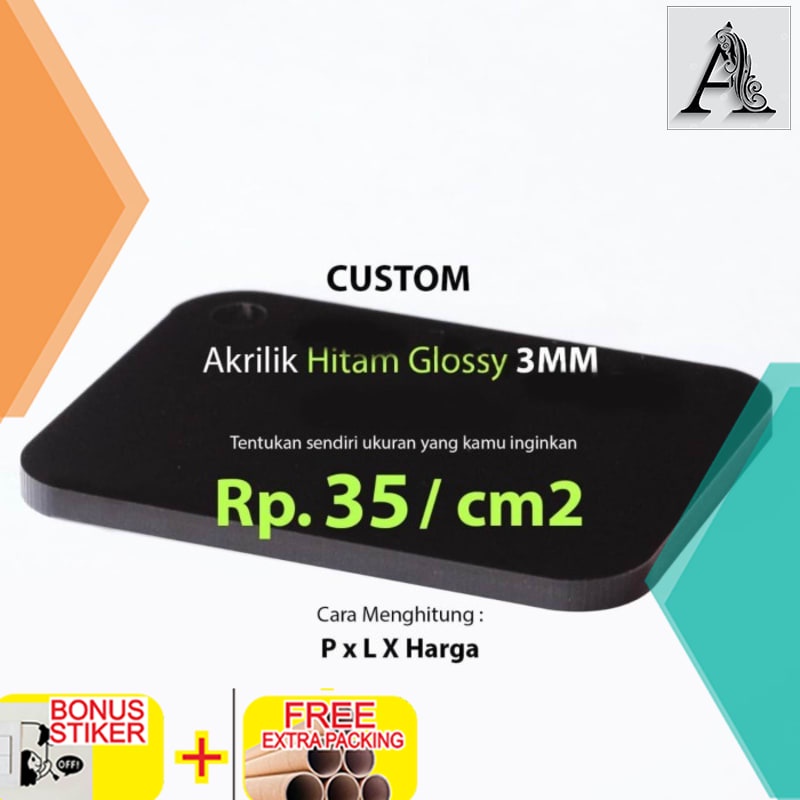 

Murah Custom akrilik potongan bening