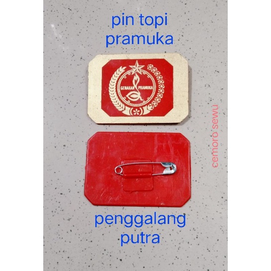 pin topi pramuka tatop penggalang putra