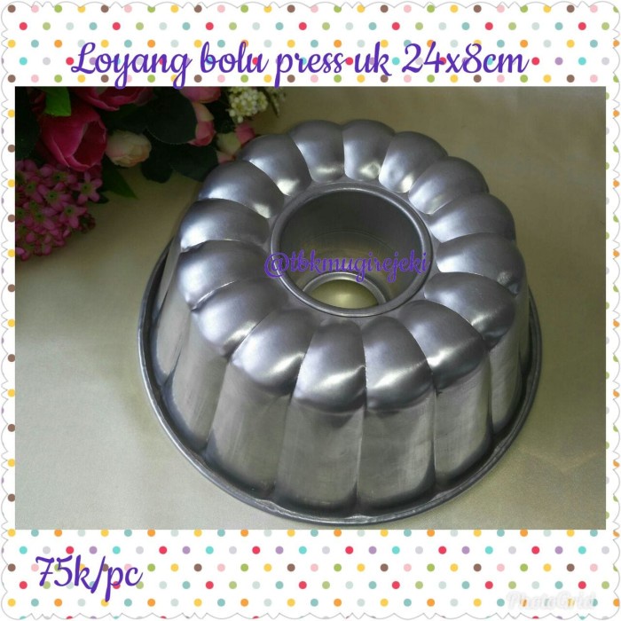 Loyang Press Bolu Tinggi uk 24cm - Loyang Marmer - Loyang Cake