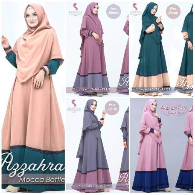 Baju Murah Gamis Longdress Terusan Muslim Azzahra Syari