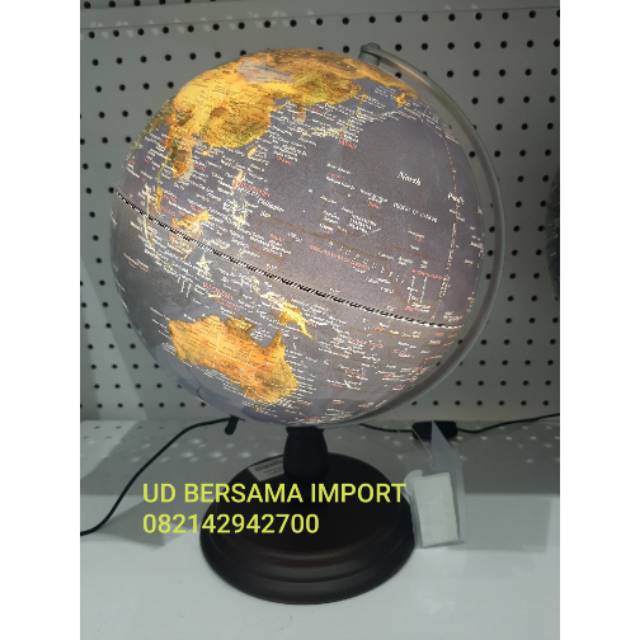 globe mini nasa map atlas dengan lampu