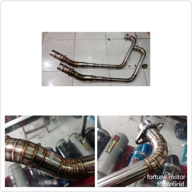 leher knalpot megapro new leher new megapro full stainless