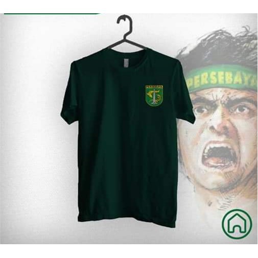  KAOS  PERSEBAYA LOGO  KECIL  BAJU TSHIRT BONEK WANI BAJUL IJO 