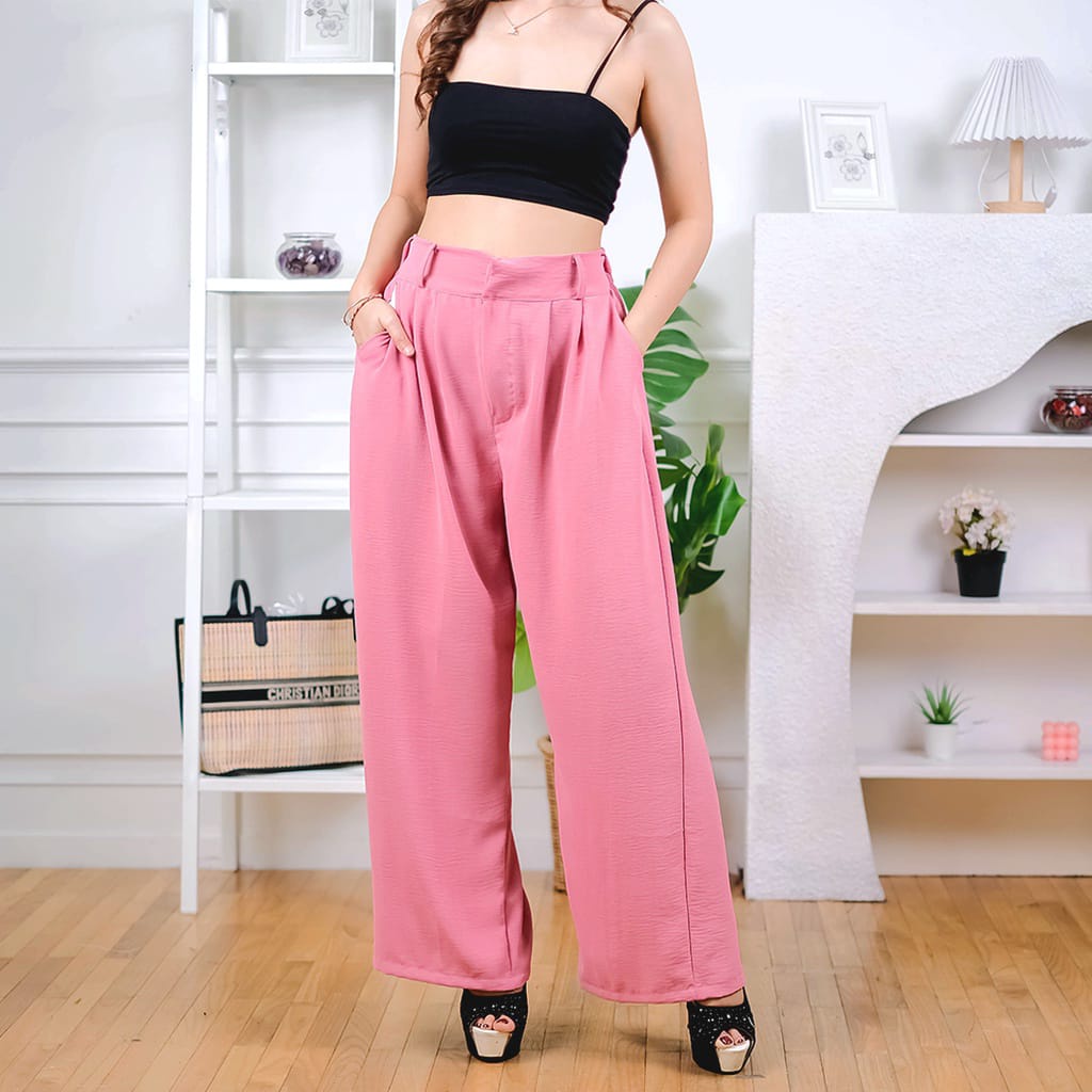 celana kulot crincle / kringkel /crinkel /crinkle highwaist wanita