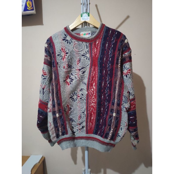 Sweater Rajut Motif Coogie 3D