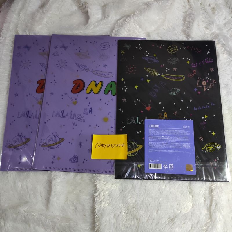 bts pop up merch L holder DNA file dokumen official a4 f4 kertas