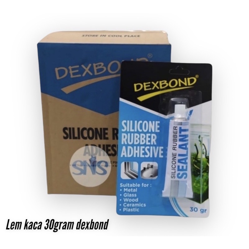 Lem kaca silicone rubber 30gram Dexbone