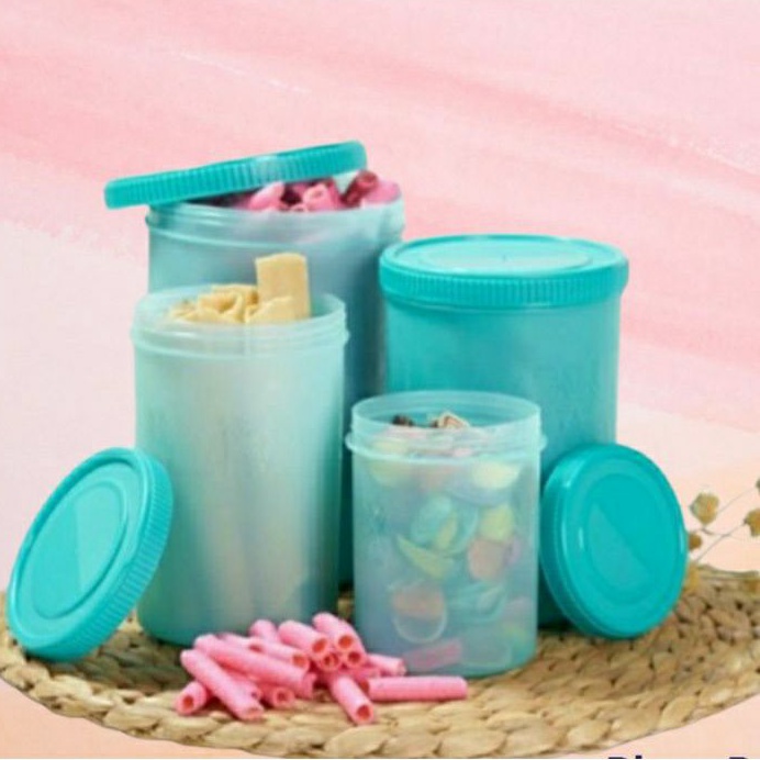 Toples Makanan Rubi 4 set Toples Jajan Toples Rubi Set