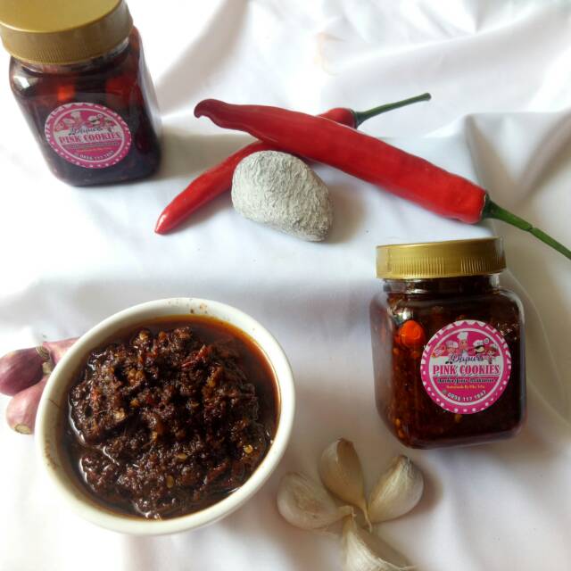 

Sambel cakalang/tongkol pedas pink cookies