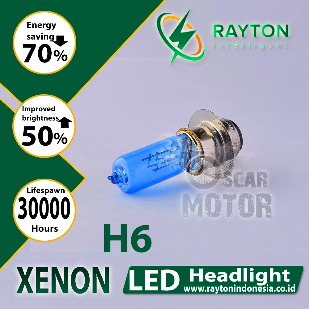 RTD LAMPU DEPAN LED XENON 25W HEAD LAMP RTD HID H4 H6 BEBEK UNIVERSAL motor