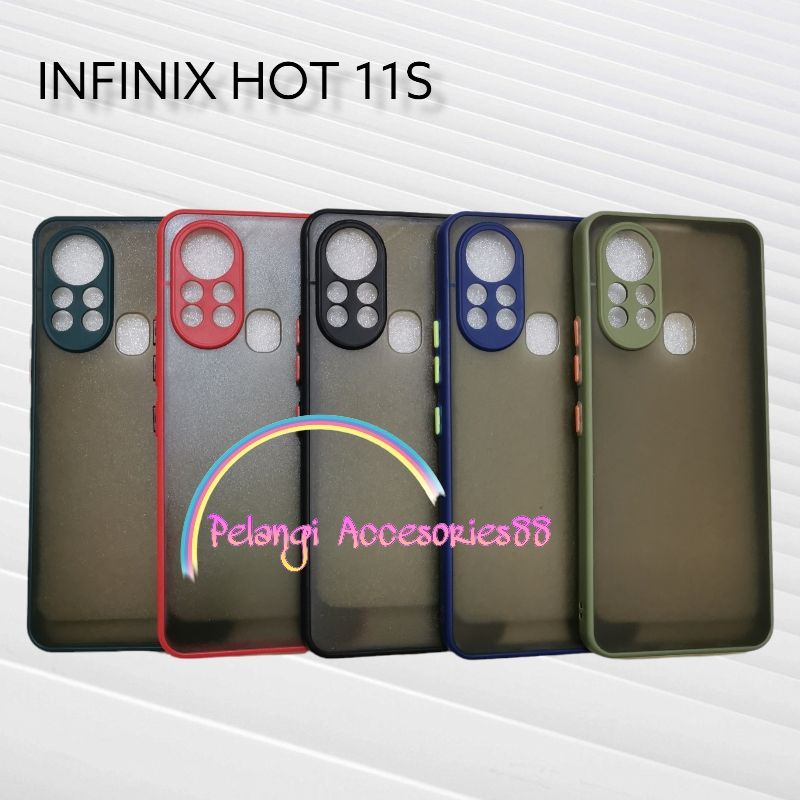 CASE INFINIX HOT 11S ( FINGERPRINT DI BELAKANG) SOFTCASE CASE DOVE CASE FULL COLOUR