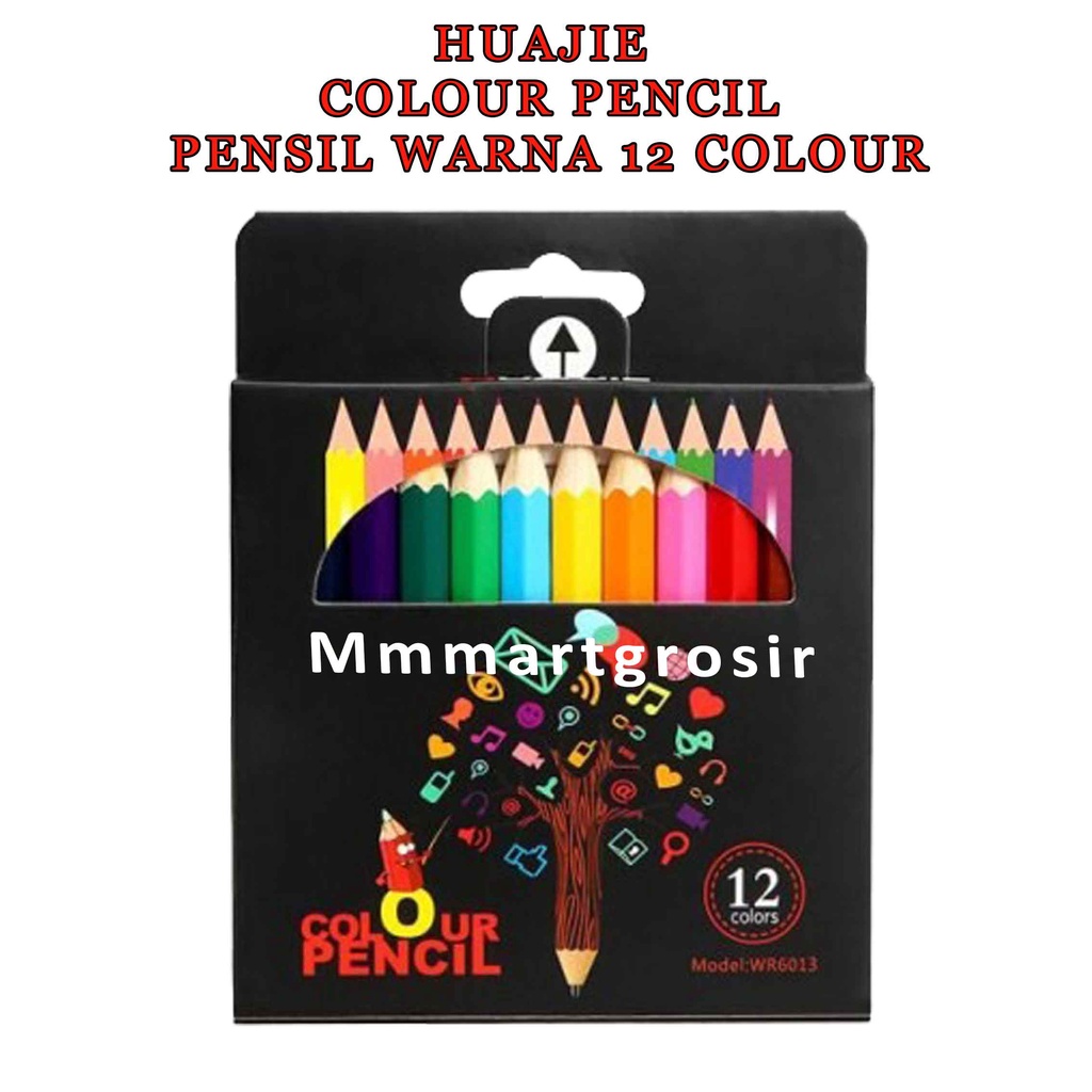 Colour Pencil Huajie * Pensil Warna * Pensil Mewarnai