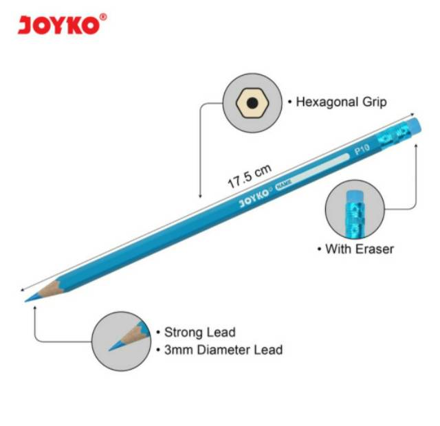 Pensil Warna Joyko Bisa Dihapus 12 Warna