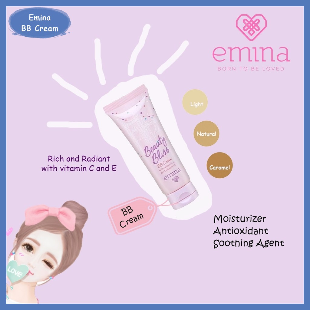 EMINA SUN BUTTLE, SUN PROTECTION, BEAUTY BLISS BB CREAM, PORE RANGERS, LOOSE POWDER