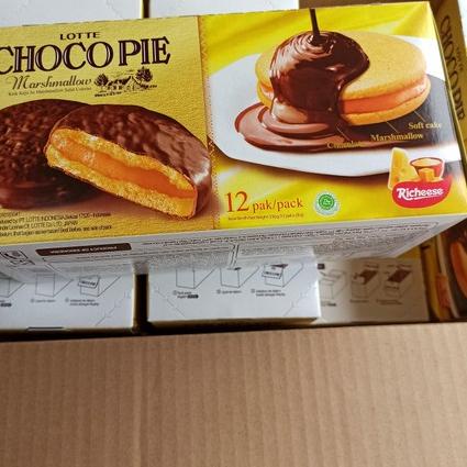 

Terjangkau Lotte Choco Pie Chocopie Richeese Keju Isi 12 pcs