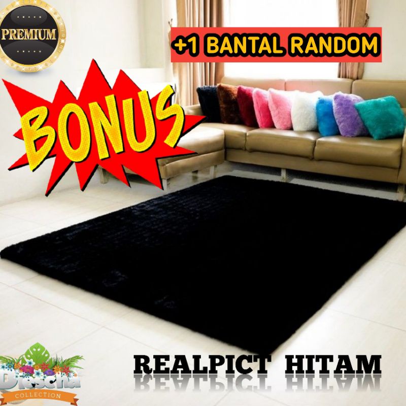 Karpet Bulu Rasfur Ukuran besar 150X200X4,5 Karpet kamar Tidur Empuk Karpet Ruang Tamu Kasur Ambal B