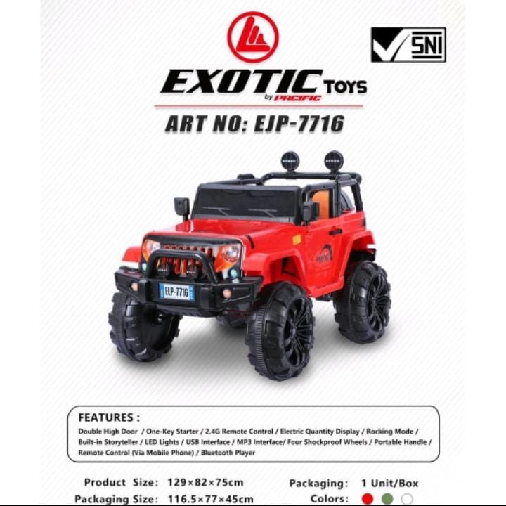 mobil aki anak jeep eagle exotic offroad / jeep wrangler EJP7716
