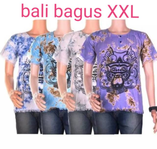 BH 166 Meygrosir baju katun bali XXL putih dan warna