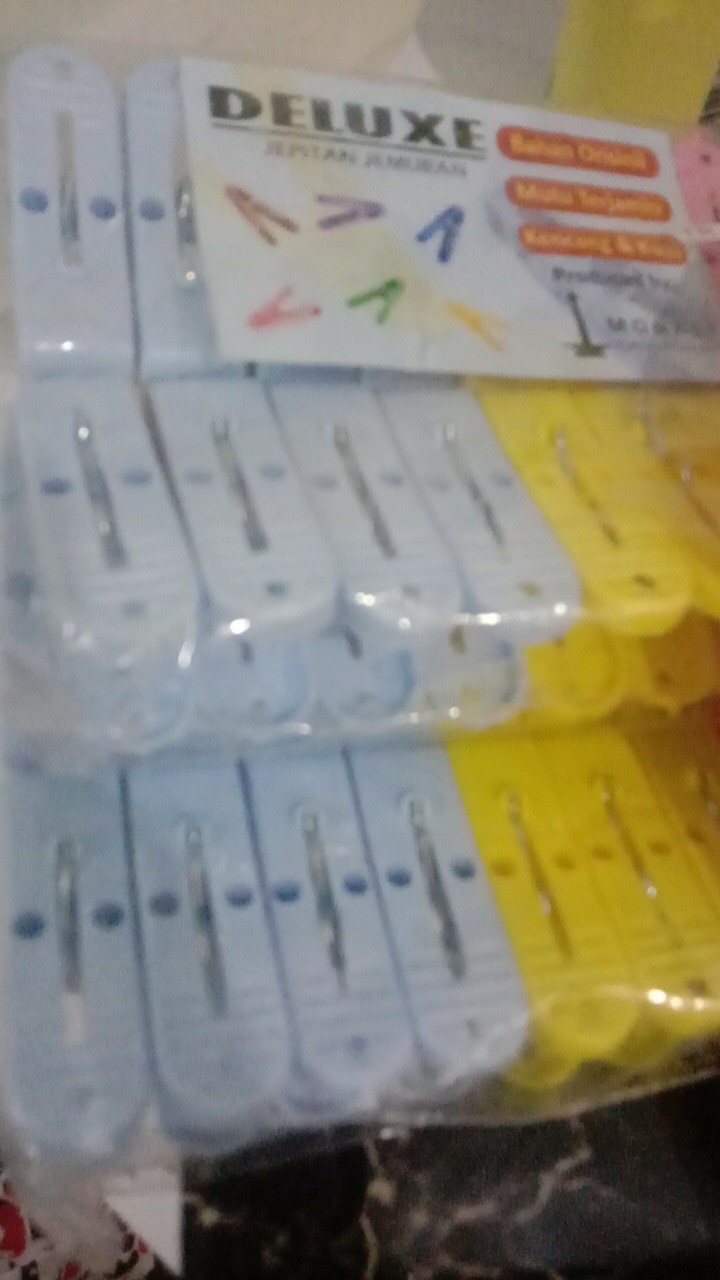 Jepitan Jemuran/jepitan Baju Deluxe Dijual Per-pack (isi 20bj)
