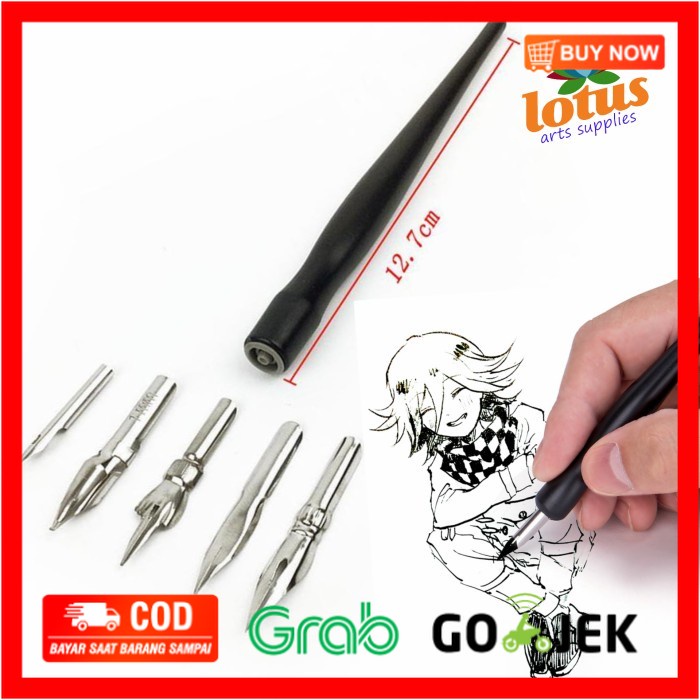 

(BISA COD) Calligraphy Drawing Kit Tool Set 5 / Pena Kaligrafi set