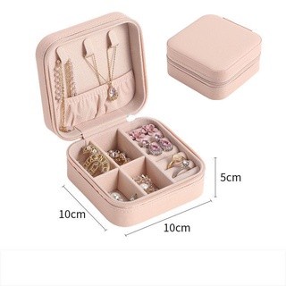 MKP Kotak Mini Perhiasan Travel Jewelry Anting Kalung Cincin Box Kotak Perhiasan Jewerly Organizer Perhiasan