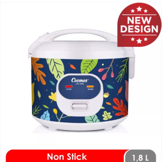 Rice Cooker Cosmos CRJ 3306 1,8 Liter Magic Com Cosmos 3306 Penanak Nasi Cosmos