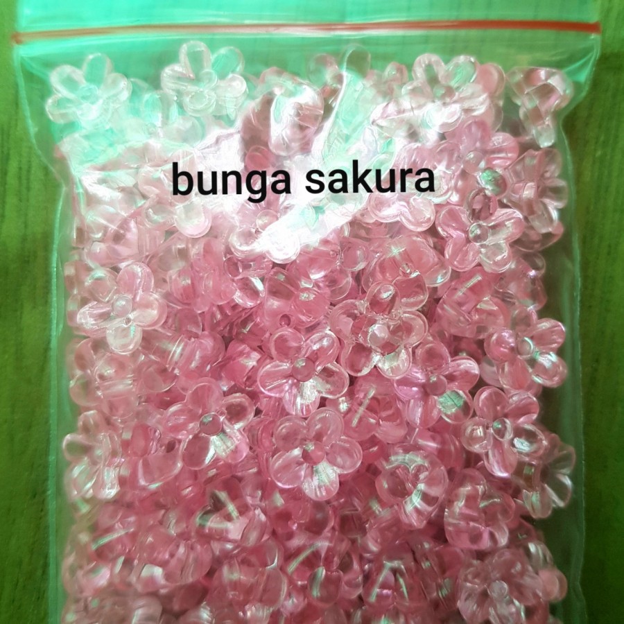 Mote Motif Bunga Sakura Pink-Mote Sakura 100gram