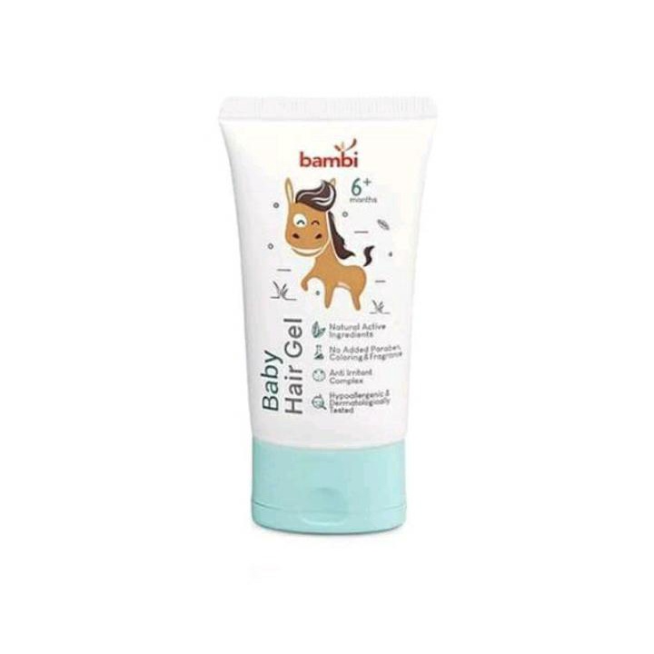 BAMBI Baby Hair Gel Rambut Anak / Minyak Rambut Bayi / Pomade (Tube) 50ml