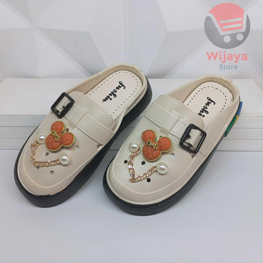 Sandal Anak Perempuan Viral Selop Import Fushin 039 Motif Korea Kekinian untuk Gaya Anak Cewek yang Trendi