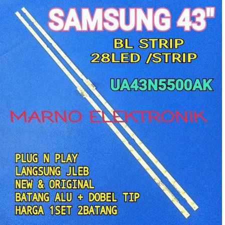 LAMPU BL BACKLIGHT LED TV SAMSUNG 43IN UA43N5500AK UA 43N5500 AK UA43N5500 AK
