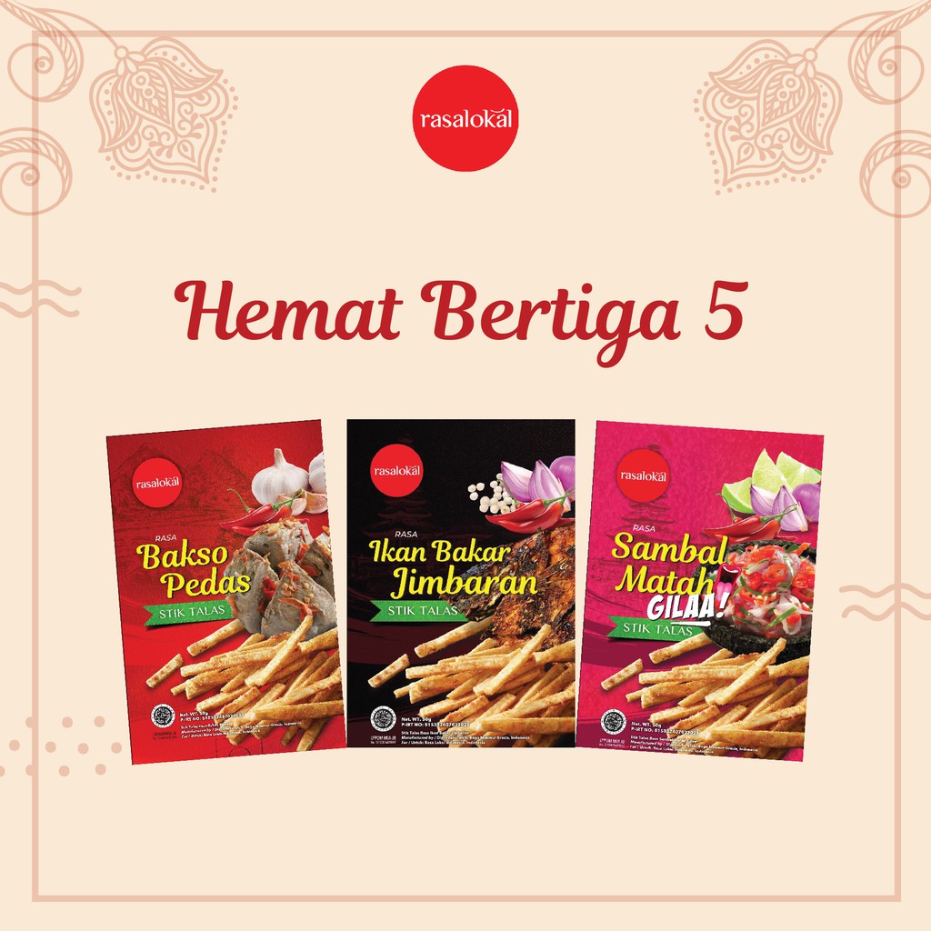 

Rasalokal Paket Bertiga 5 - Sambal Matah Gila - Bakso Pedas - Ikan Bakar Jimbaran