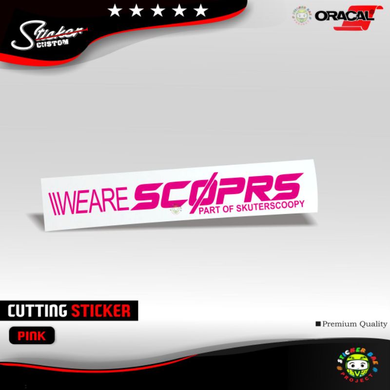 Sticker motor matic weare scoprs stiker cutting viral scoopy