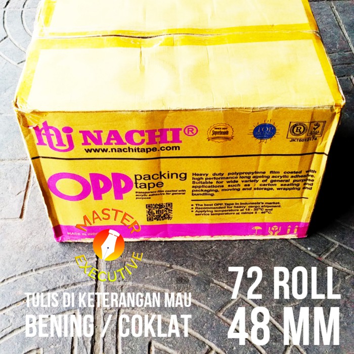 [Dus - 72 Roll] Nachi Lakban OPP Tape 48 mm