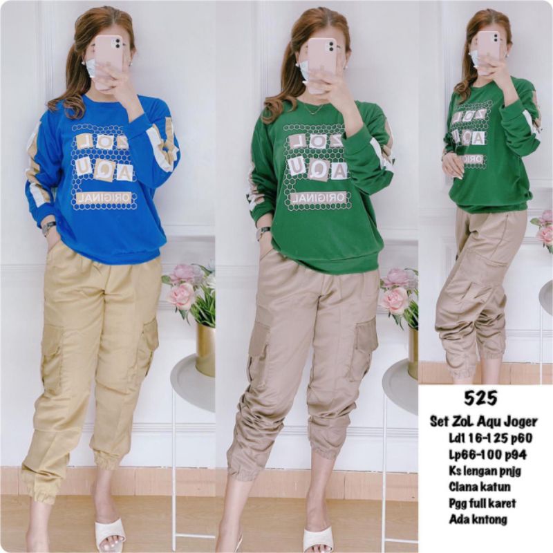 525# SETELAN JOGER ZOLAQU KAOS IMPORT