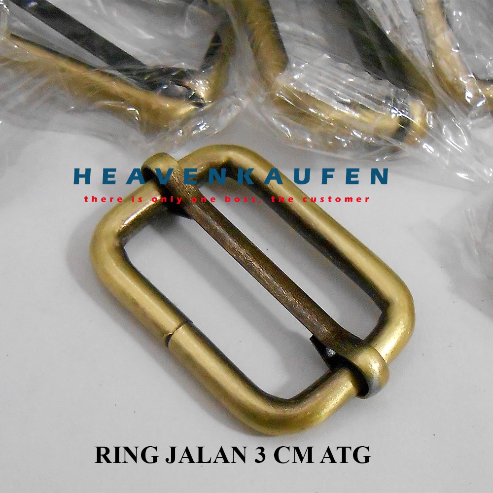 Ring Jalan (Gesper Jalan) Tas 3 cm ATG Bakar Tebal Kualitas Premium