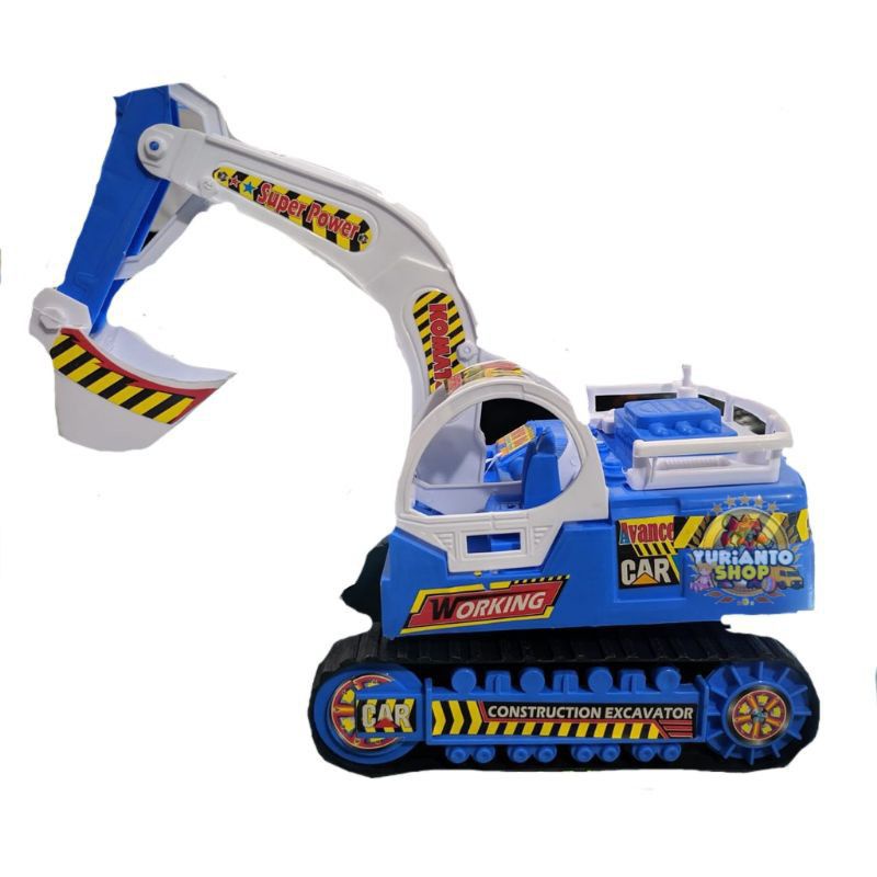 mainan truk beko besar / mainan excavator jumbo edukatif
