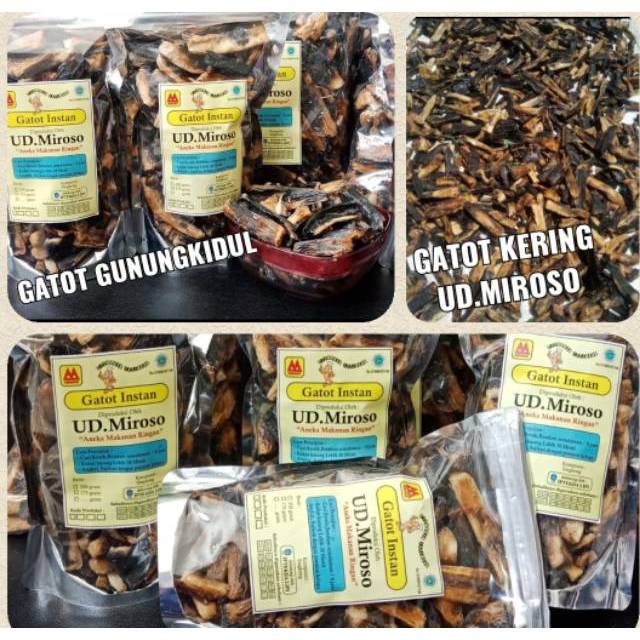 

400gr gatot instan gathot singkong pulen asli gunungkidul UD.Miroso GK