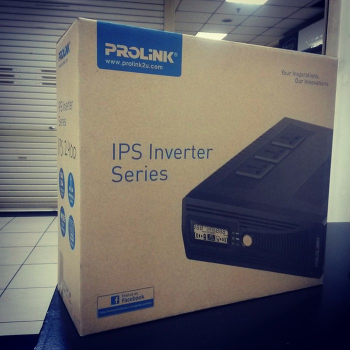 PROLINK IPS1200 1200VA INVERTER POWER SUPPLY WITH LED AND LCD