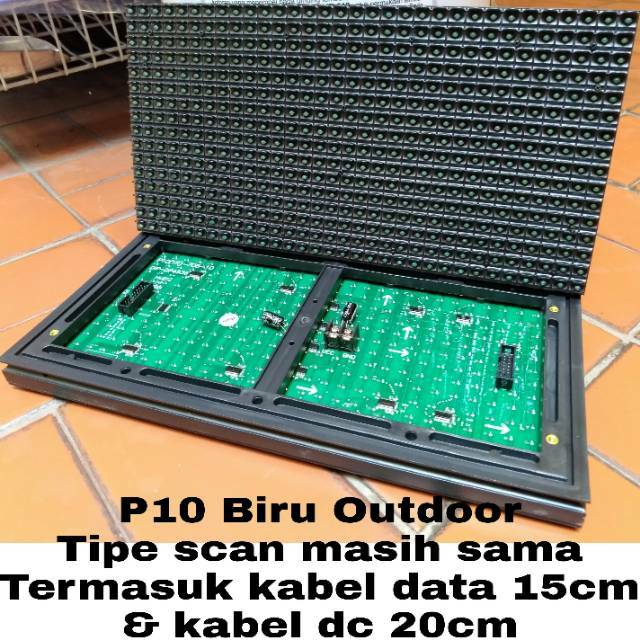 LED Module P10 Biru DIP Outdoor