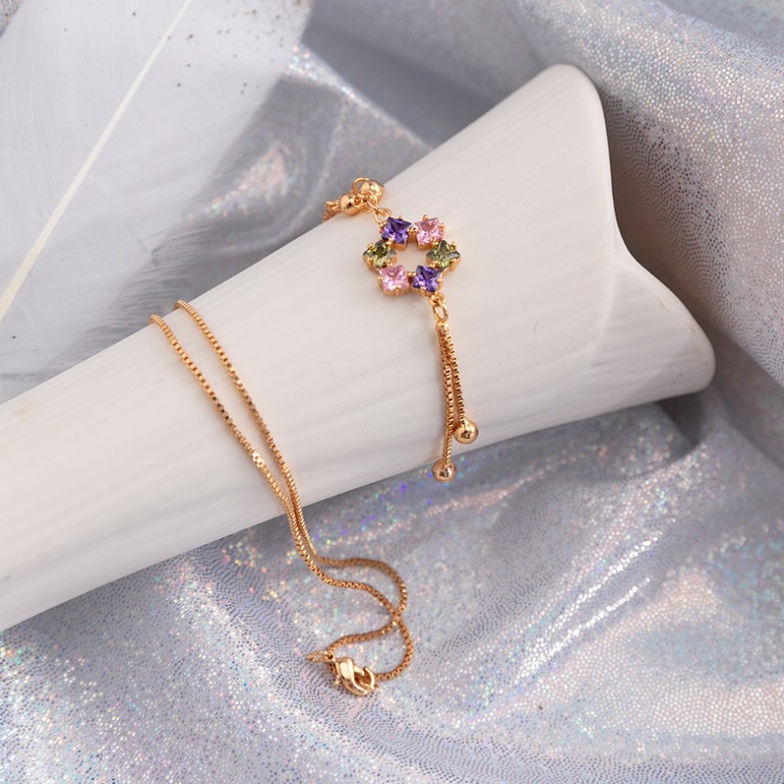 Kalung Wanita Liontin Bunga Ungu Fashion Aksesoris - Kalung Wanita Casual