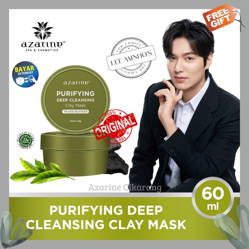 Azarine Purifiying Deep Cleansing Clay Mask 60 gr/Clay Mask Azarine/Azarine Clay Mask/Masker Azarine