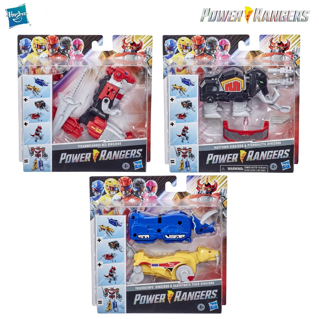 POWER RANGERS Mighty Morphin Dino Megazord Set Dinozord Pack