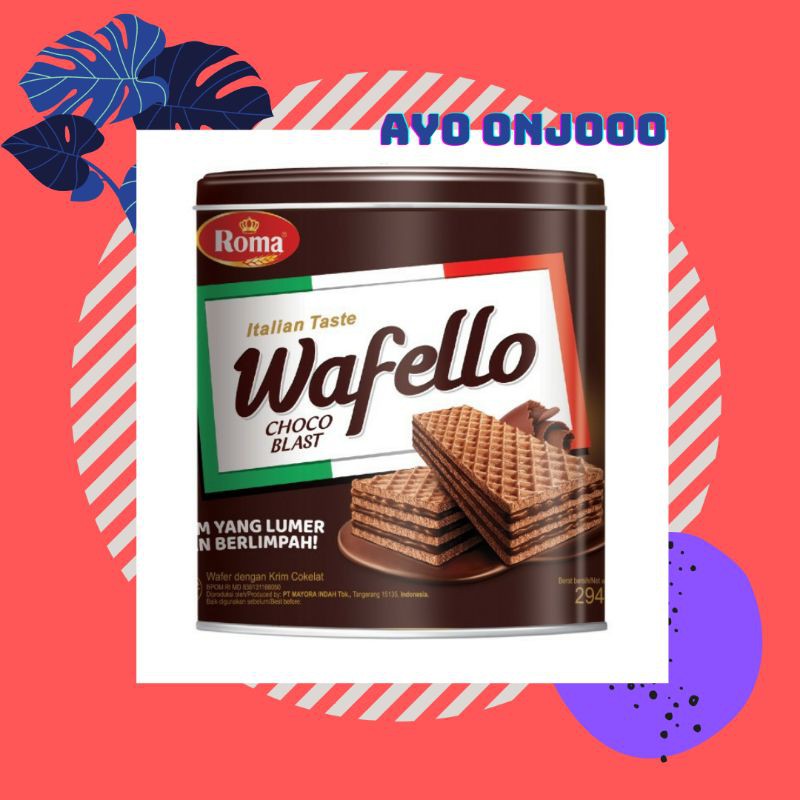 Jual Roma Wafello Choco Wafer 294gr Kaleng All Variant Indonesia Shopee