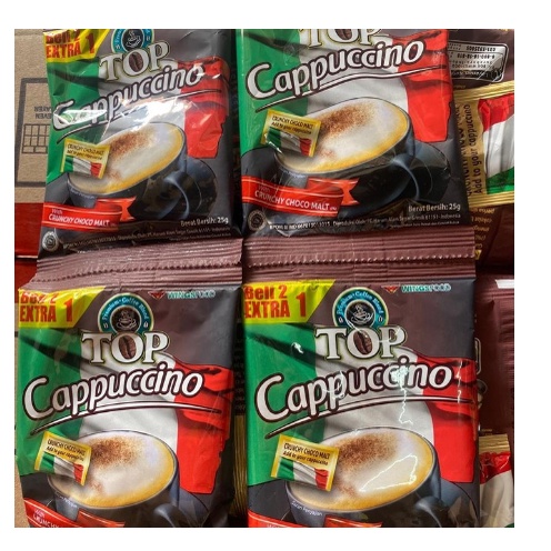 TOP KOPI CAPUCINO / 1 RENCENG ISI 15 PCS