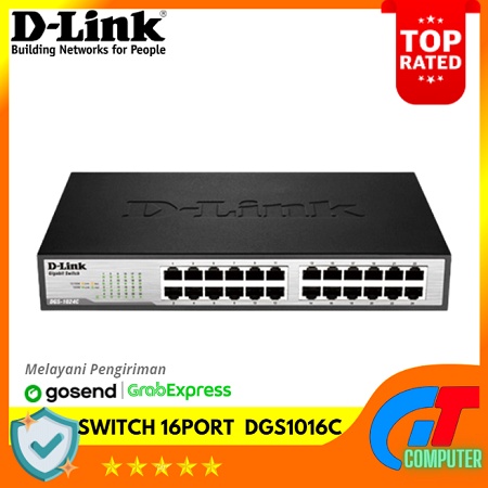 Switch Hub 16 port Dlink | D-Link DGS1016C