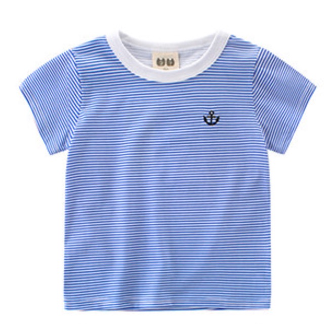 Atasan baju anak-anak motif garis-garis