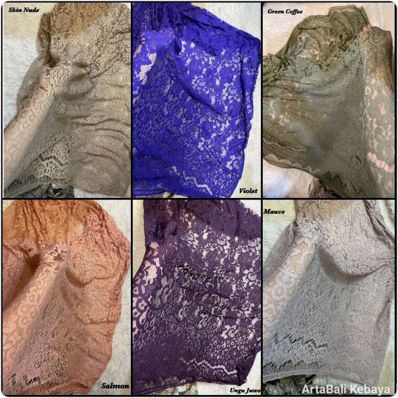 Kain kebaya Brokat Semi Perancis YSL Jagatronik Motif Lidya