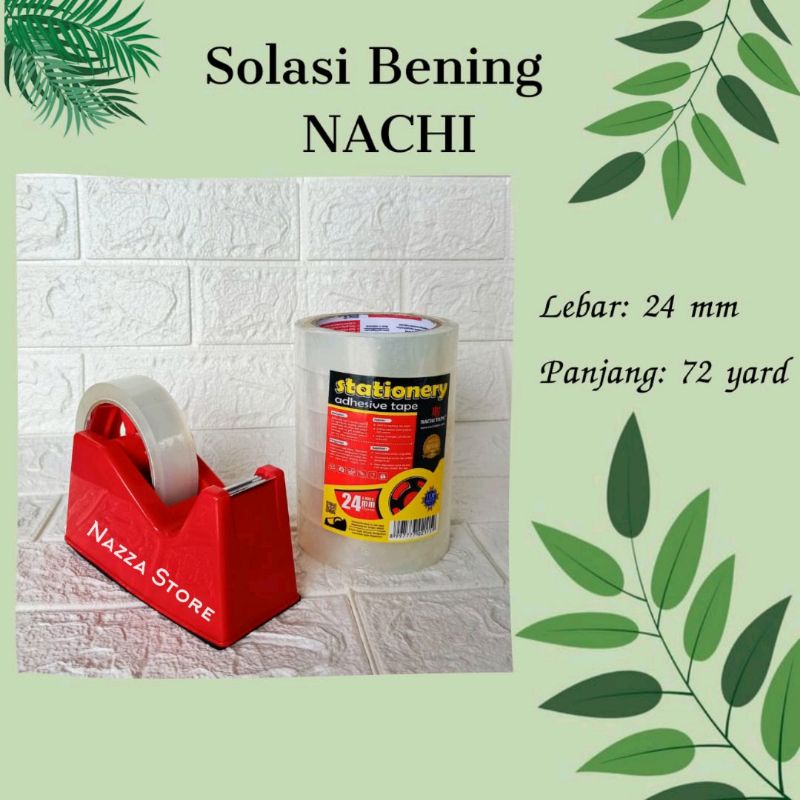 

NACHI TAPE Solasi Bening 24 mm x 72 yard 1 roll