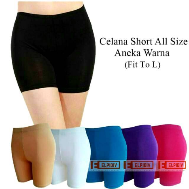 Short Pant Wanita Bahan Spandex / Daily Shortpants / Celana Dalaman Short Pants