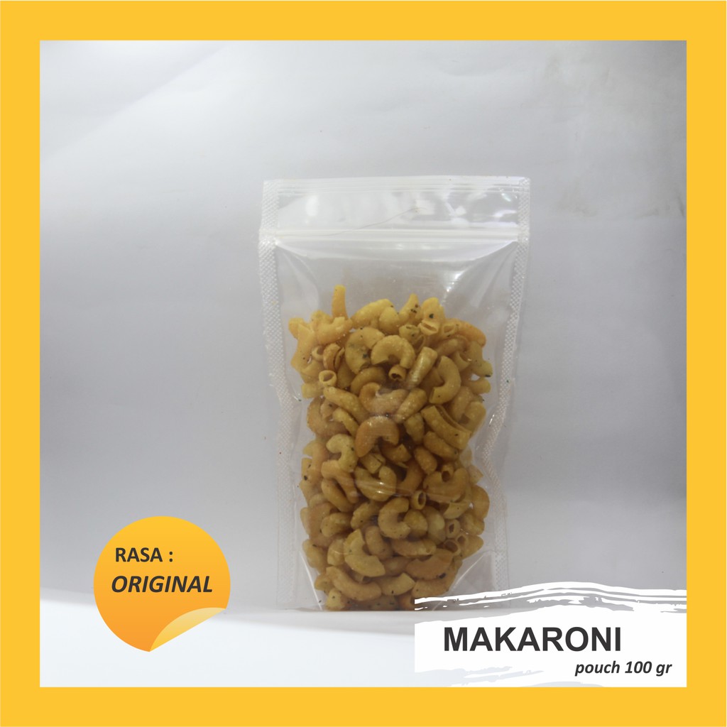 makanan ringan /makaroni/pouch 100 gram